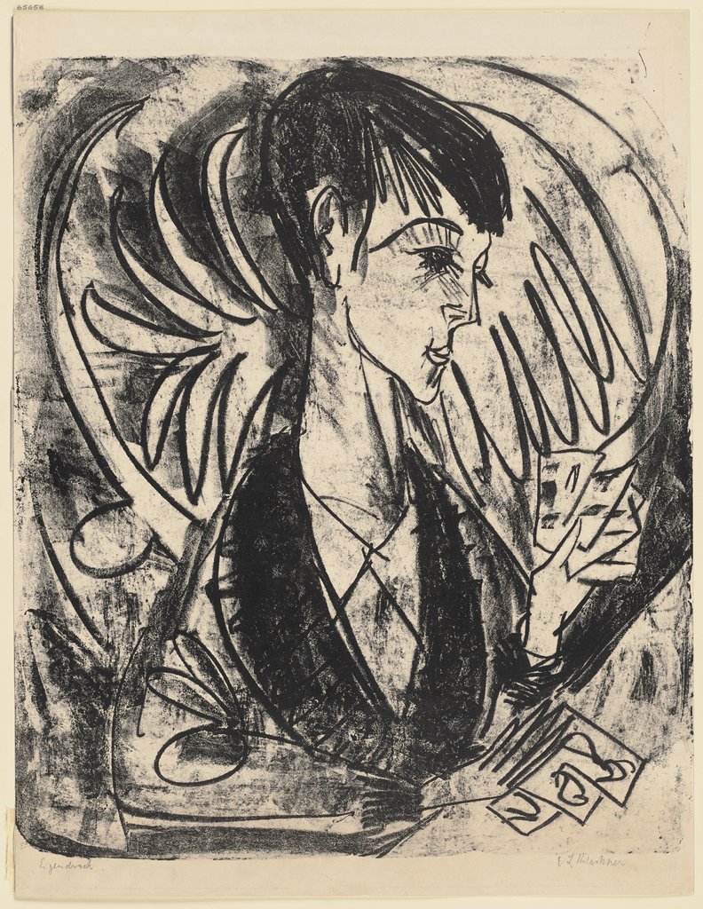 Junge mit Kartenspiel, Sohn Hardt, Ernst Ludwig Kirchner