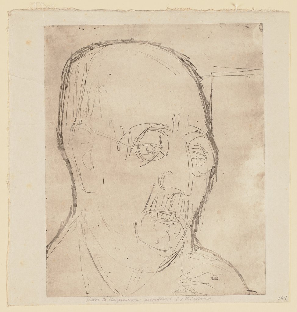 Portrait Carl Hagemann, Ernst Ludwig Kirchner