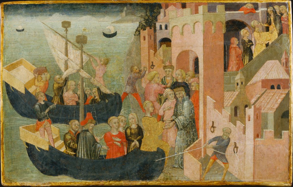 Arrival of Helen in Troy, Sienese Master ca. 1430