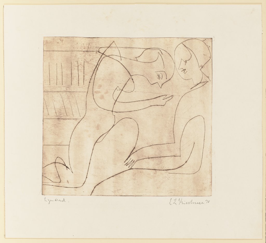 Paar in der Bibliothek, Ernst Ludwig Kirchner