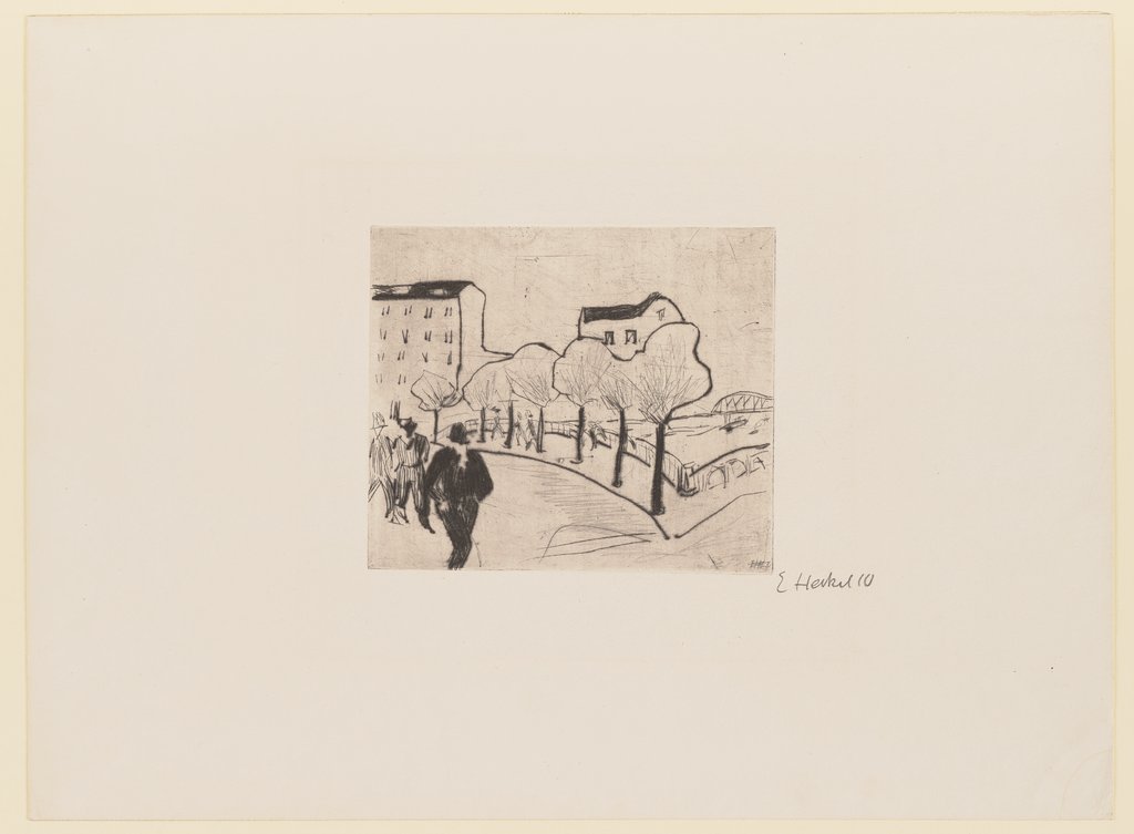 Straße am Hafen, Erich Heckel