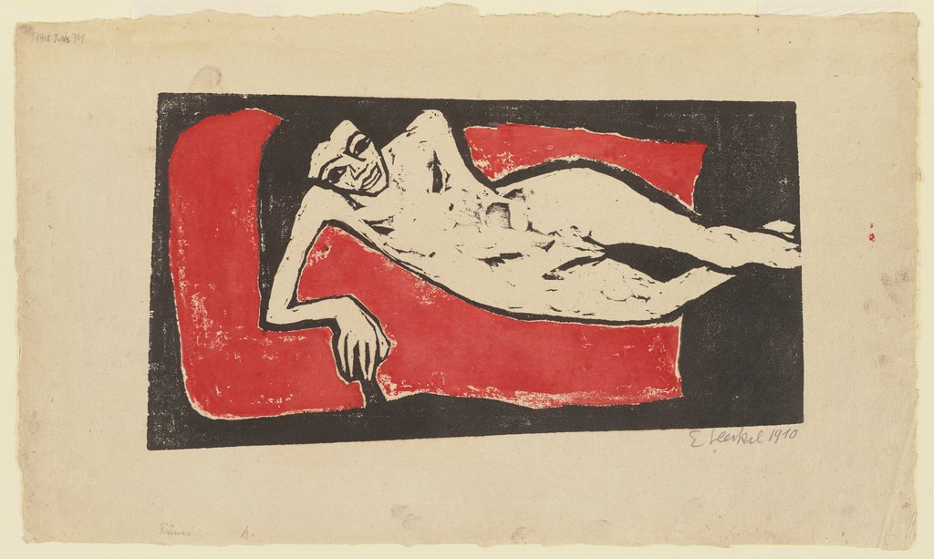 Fränzi Reclining, Erich Heckel