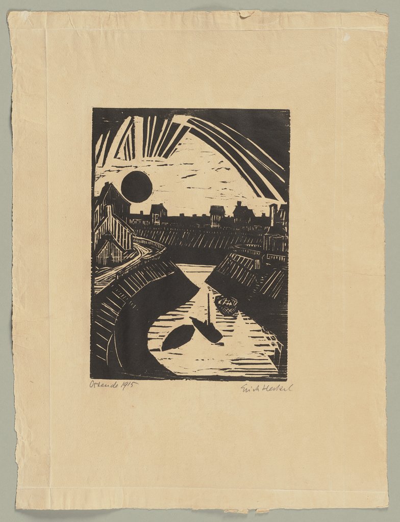 Curving Canal, Erich Heckel