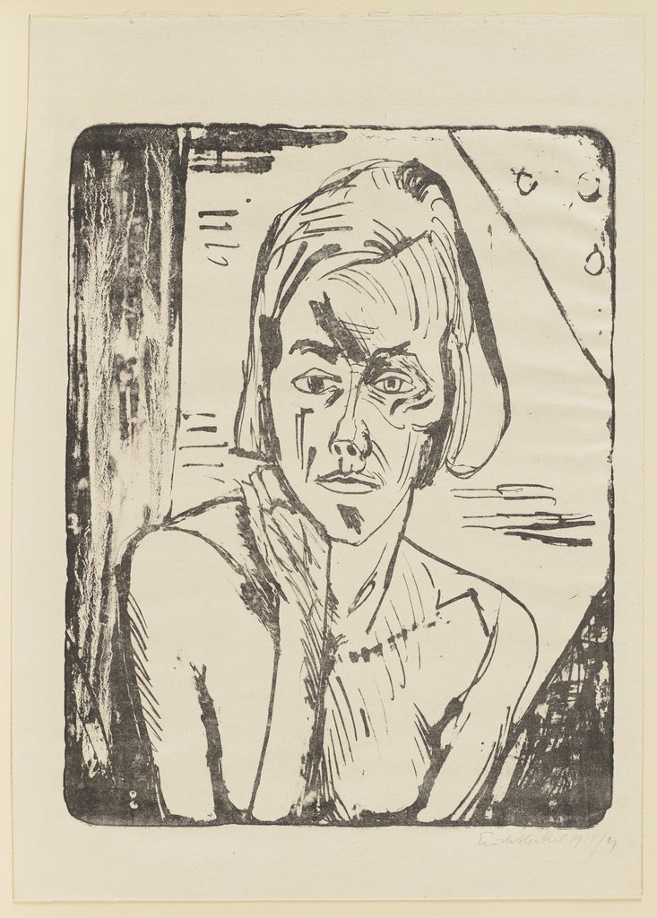 Junges Mädchen, Erich Heckel