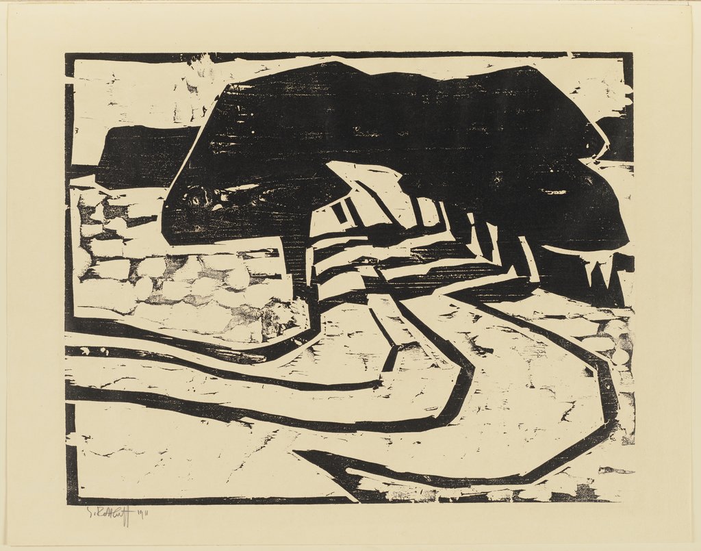 Tree Lined Road, Karl Schmidt-Rottluff