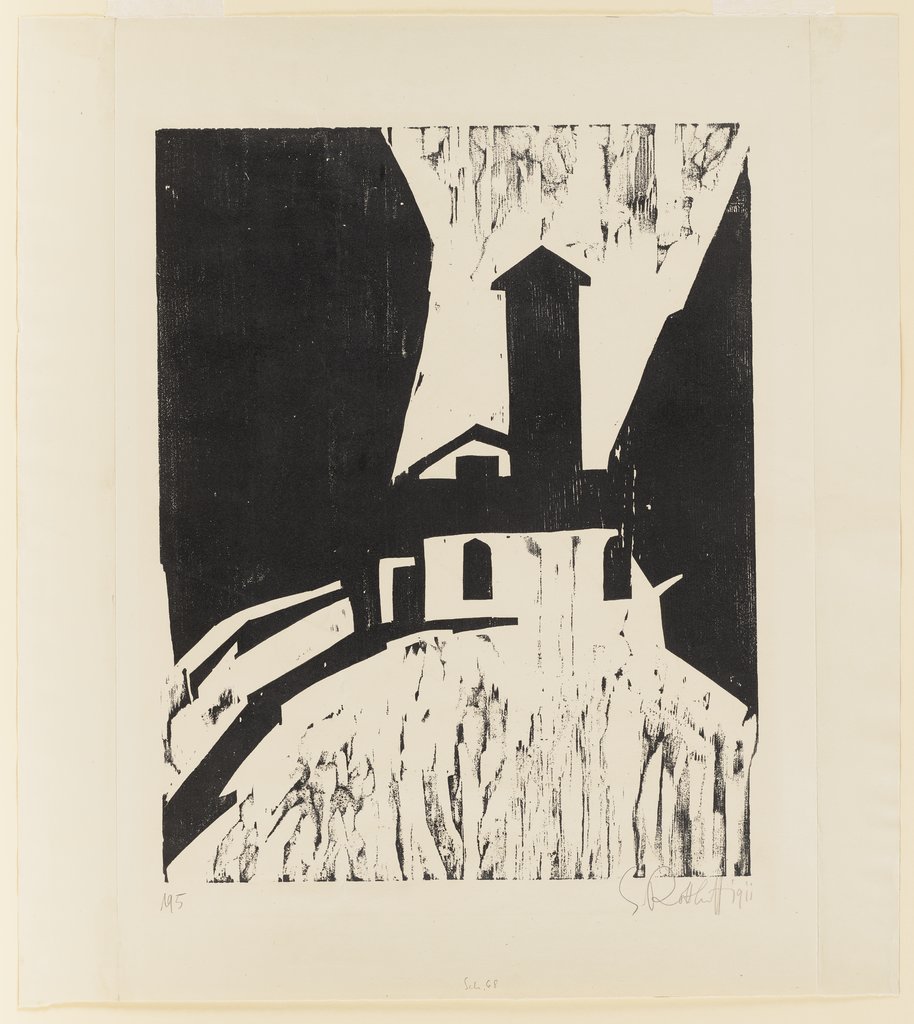 Villa mit Turm, Karl Schmidt-Rottluff