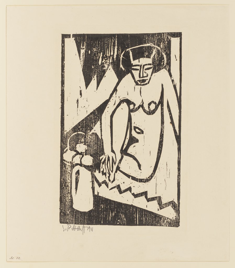 Mädchen mit Blumenvase, Karl Schmidt-Rottluff