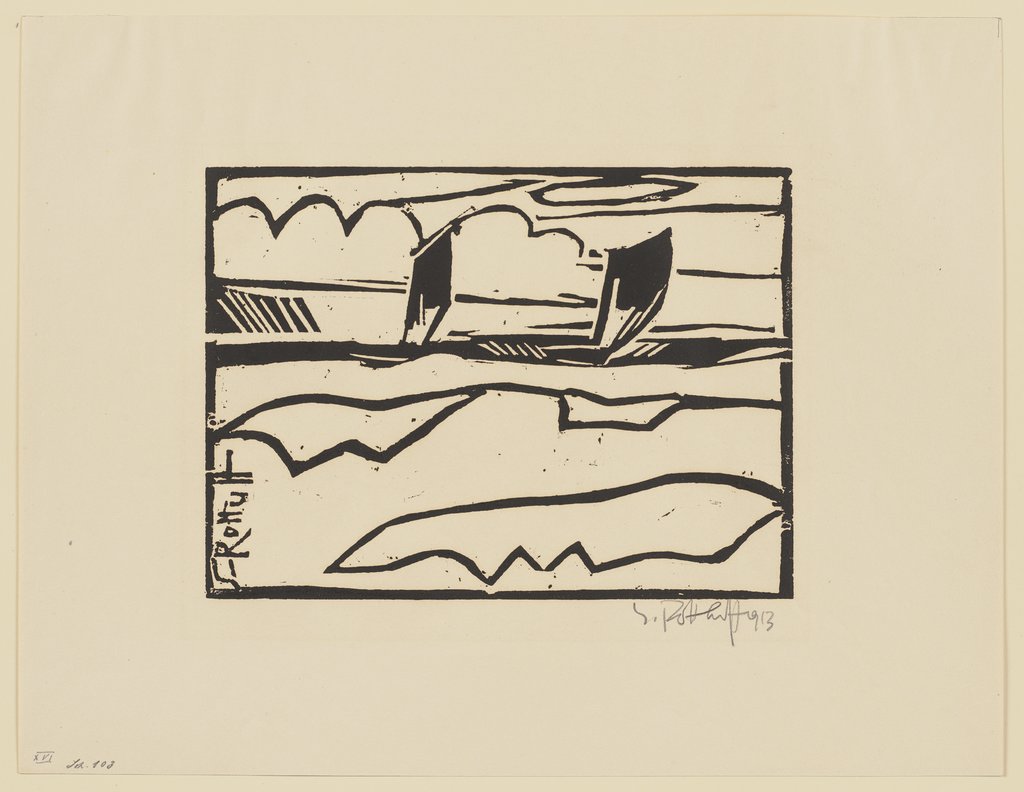 Boote auf See, Karl Schmidt-Rottluff