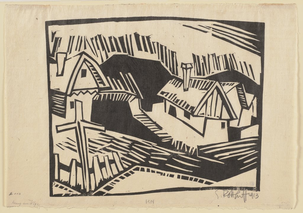 Häuser aus Nidden, Karl Schmidt-Rottluff