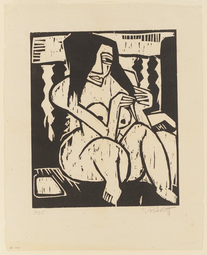 Frau mit aufgelöstem Haar, Karl Schmidt-Rottluff