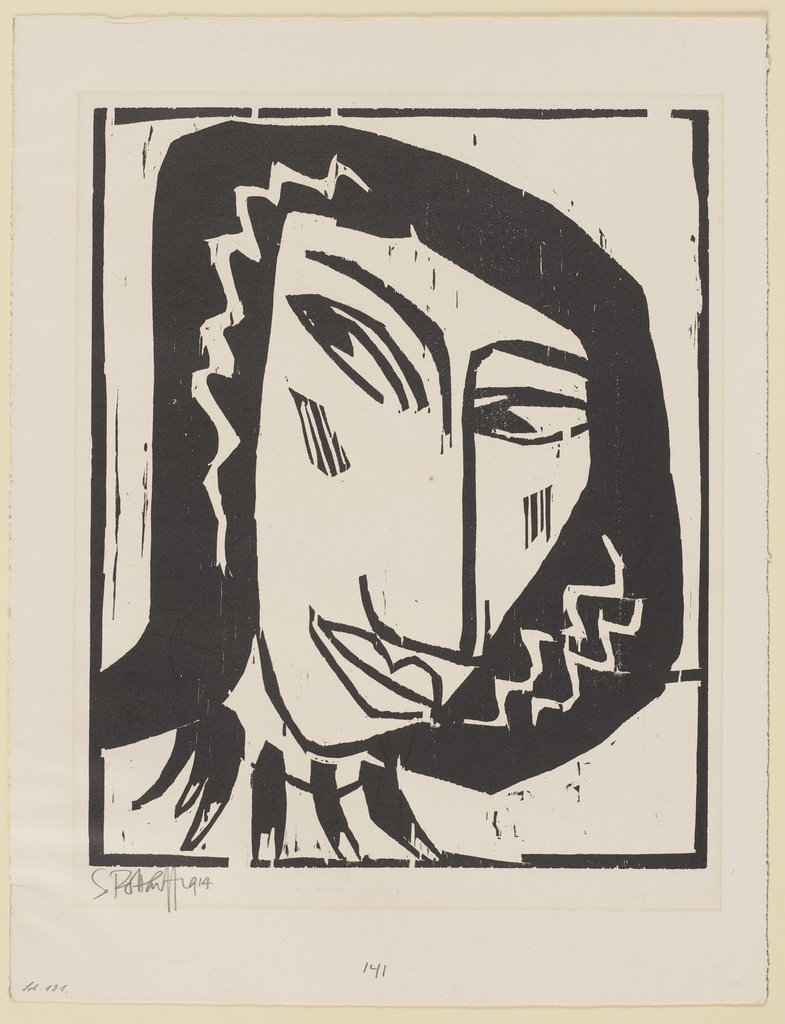 Kopf mit Halskette, Karl Schmidt-Rottluff