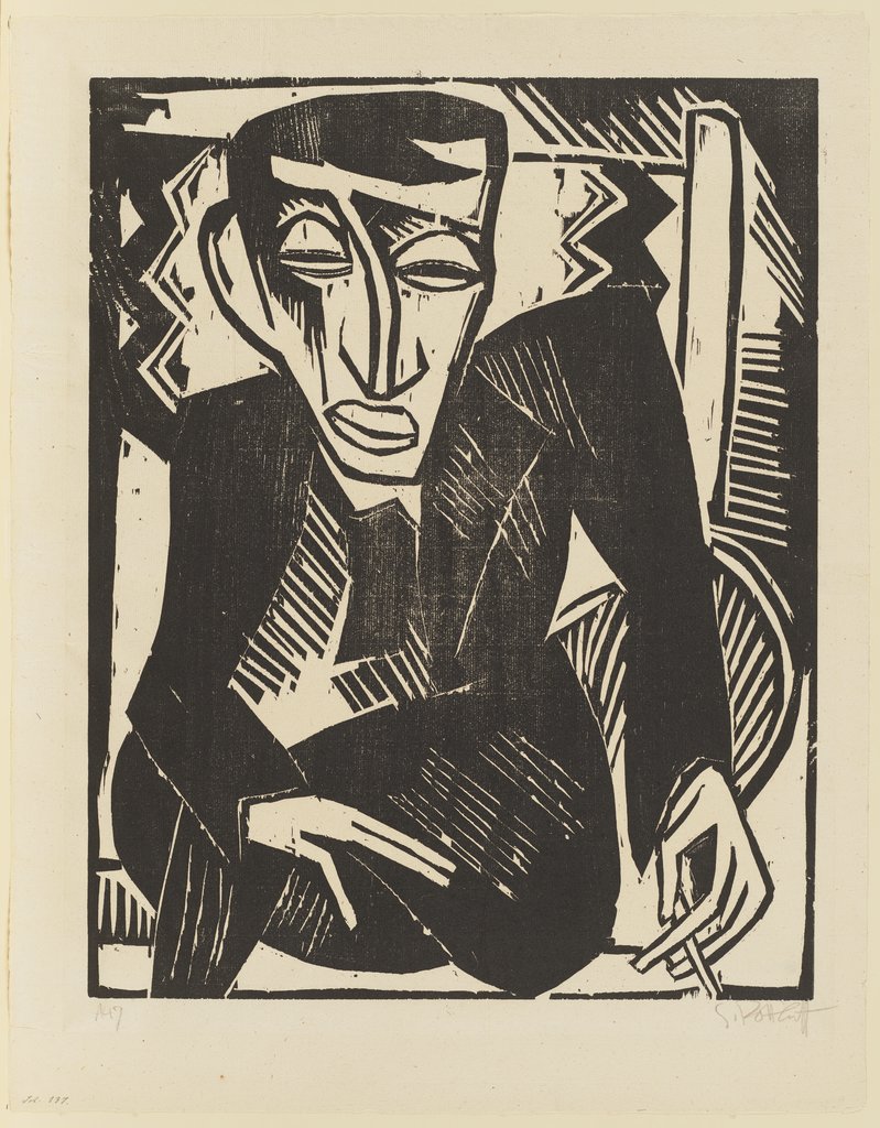 Portrait of G. (Simon Guttmann), Karl Schmidt-Rottluff