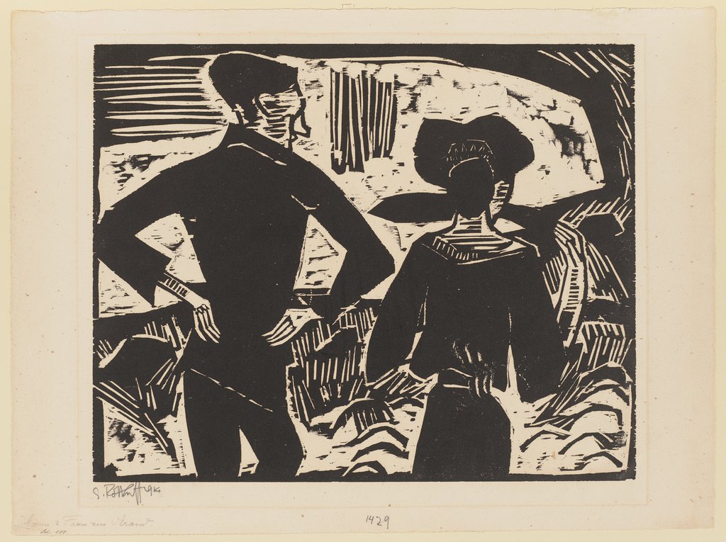 Spaziergang am Strand, Karl Schmidt-Rottluff