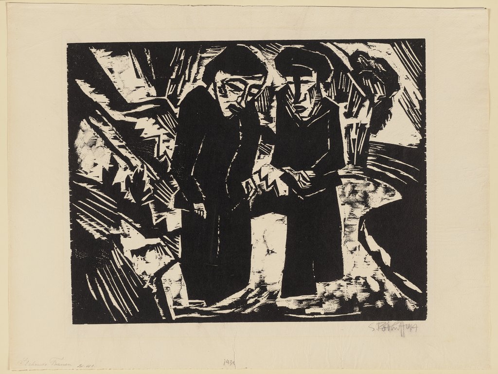 Trauernde am Strand, Karl Schmidt-Rottluff