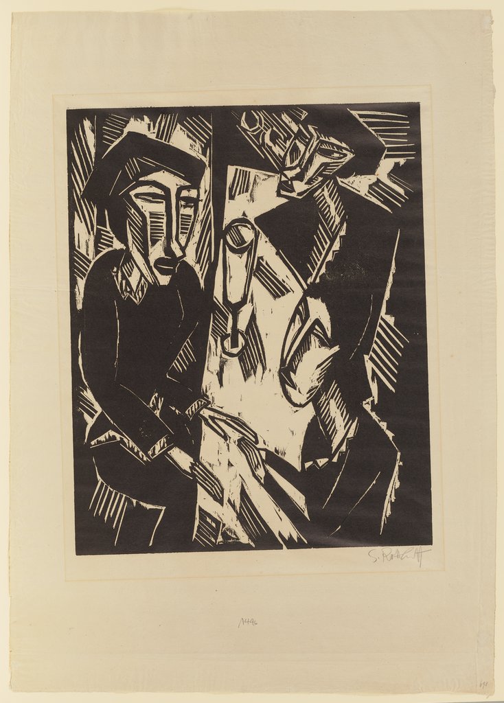 Drei am Tisch, Karl Schmidt-Rottluff