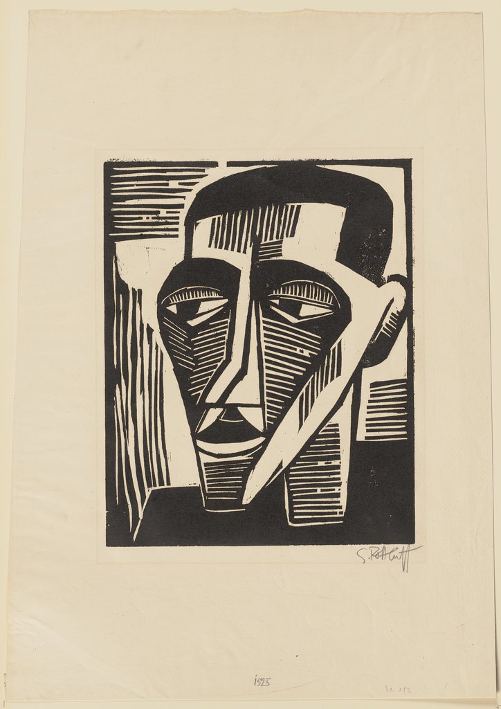 Männlicher Kopf, Karl Schmidt-Rottluff