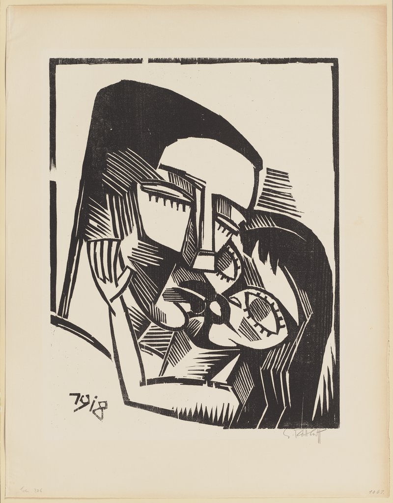 Kuss in Liebe, Karl Schmidt-Rottluff