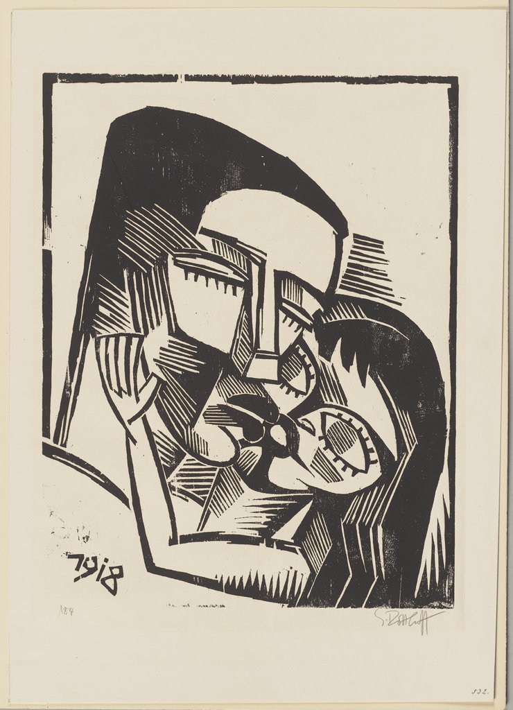 Kuss in Liebe, Karl Schmidt-Rottluff