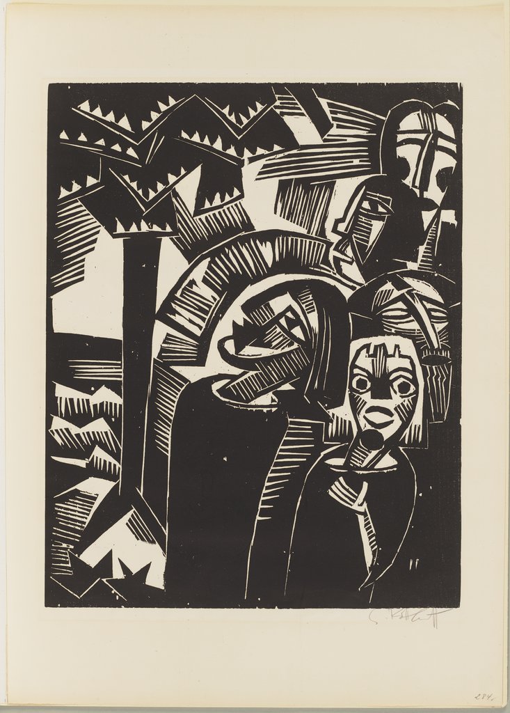 Kristus flucht dem Feigenbaum, Karl Schmidt-Rottluff