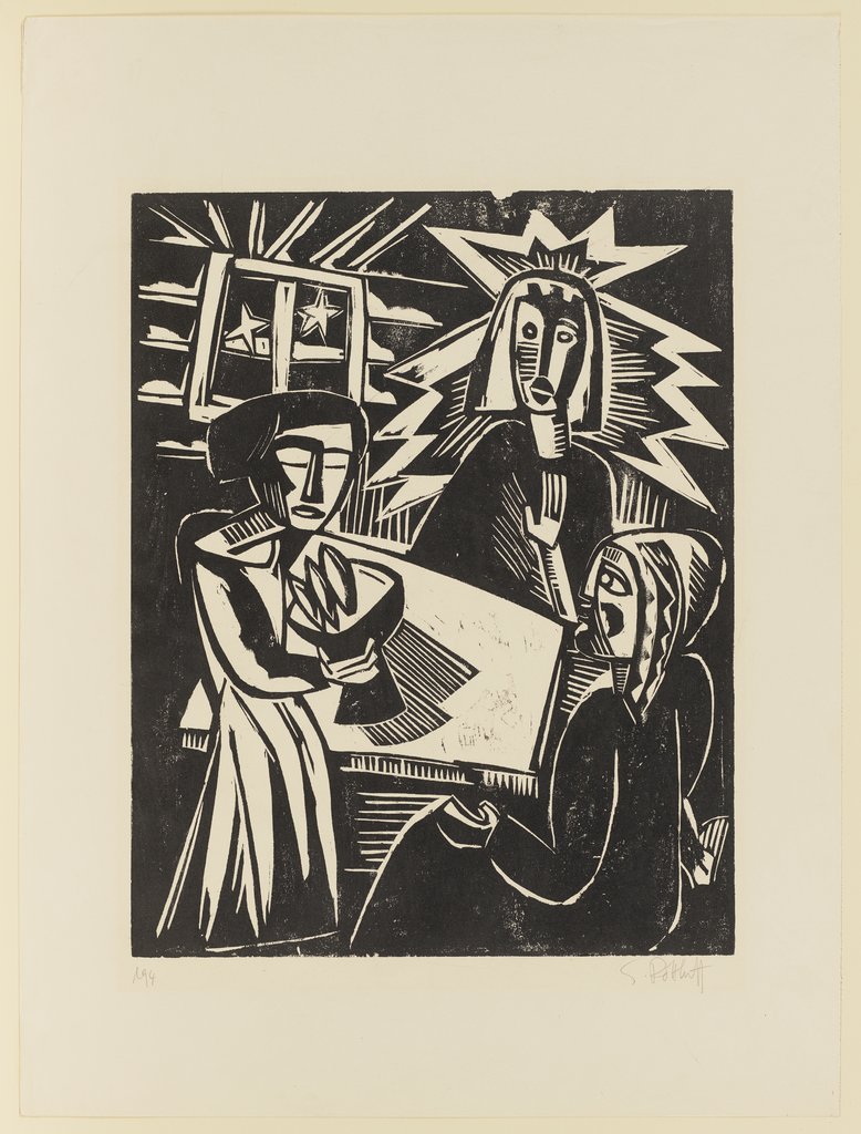 Christus bei Maria und Martha, Karl Schmidt-Rottluff