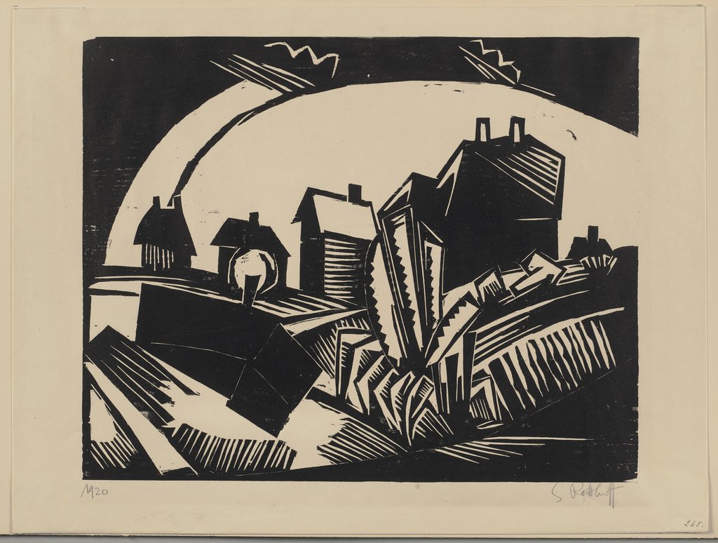 Häuser an der Bucht, Karl Schmidt-Rottluff